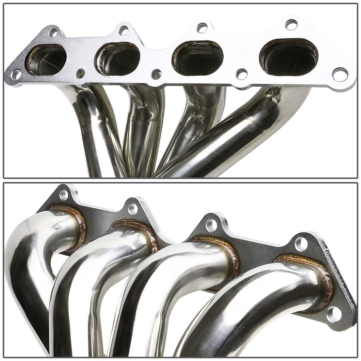 DNA Motoring HDS-ME00L4 Stainless Steel Exhaust Header Manifold 