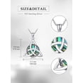 thumbnail image 4 of CACA LADY Celtic Knot Necklace for Women 925 Sterling Silver Irish Natural Abalone Shell Celtic Necklace for Women Celtic Pendant Jewelry Birthday Valentine Gifts, 4 of 6