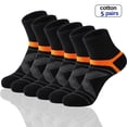 thumbnail image 2 of Alta Calidad 5 Pares Lote Hombres Calcetines de Algodón Negro Calcetines Deportivos Casual Run invierno Calcetines Hombres Transpirable Calcetín Masculino Sokken Talla38-45, 2 of 4