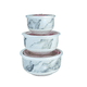 thumbnail image 1 of Pack 3 Tupper Cerámica Recipiente Tapa Hermético Comida Xtellar gris, 1 of 3