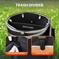 thumbnail image 5 of Collapsible 26-Gallon Cylindrical Trash Bin with Removable Divider, Waterproof Polyester Material, Air Vent, and Outdoor Ground Stakes, 5 of 7