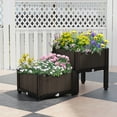 thumbnail image 2 of Topbuy Outdoor 2 Set Planter Vertical Elevated Raised Garden Bed Planter Box Kit for Backyard Patio, 2 of 8