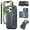 Blue, variant on Allytechgroup Stylish iPhone 16 Pro Wallet Case, Premium Phone Case for iPhone 16 Pro with Card Holder Zipper Pocket Hand Wrist Shockproof Stand Cover for Women Men, Blue