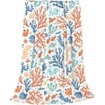 thumbnail image 3 of Coral Blanket Coral and Fish Soft Cozy Flannel Lightweight Warm Travel Couch Throw Blankets for Bed Living Room Decor Gifts for Kids Adults 60""x50"", 3 of 6