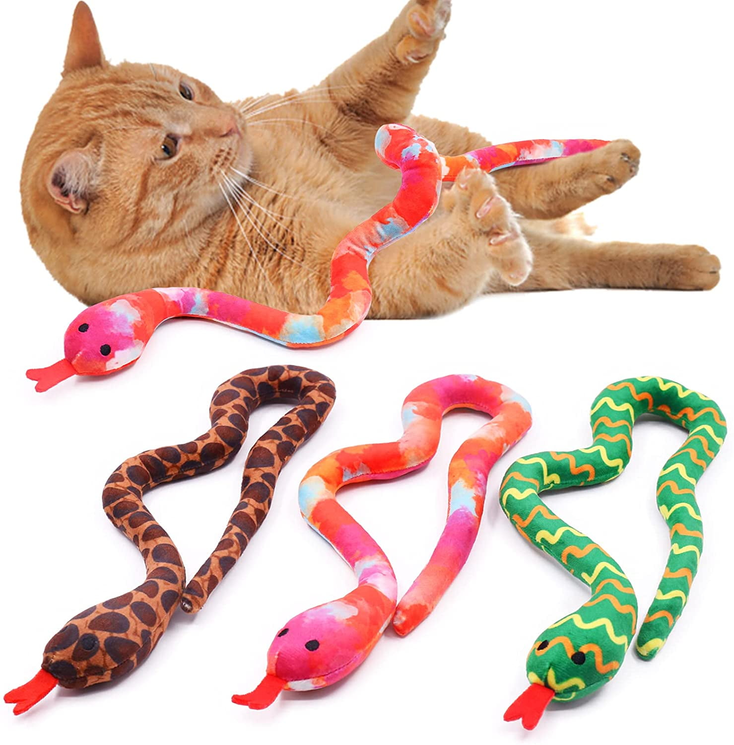 Snake Catnip Toys Kitten Supplies Interactive Catnip Toys for Indoor