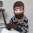 thumbnail image 4 of Lnzyyephy Beanie Gloves Scarf Set for Men Boys Winter Warm Knit Hat Gloves Scarf Set Cold Weather Accessories, 4 of 6