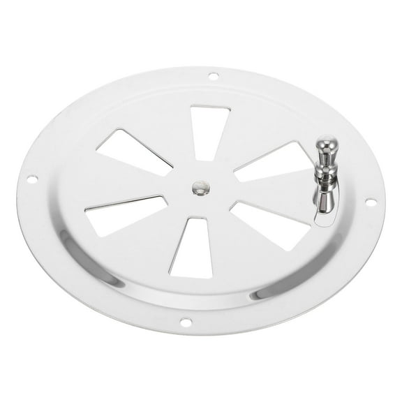 FRCOLOR Cabin Ventilation Plate Stainless Steel Round Louvered Vent With Side Knob Opening And Closing Ventilation Sheet Yacht Parts Butterfly Vent