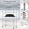 thumbnail image 7 of 6 Tier Layer Wire Shelving Unit Heavy Duty Adjustable Storage Shelves with Wheels Easy to Assemble Metal Wire Shelf Standing Garage Shelves Multifunctional Storage Rack Grade Utility Shelf Rack, 7 of 7
