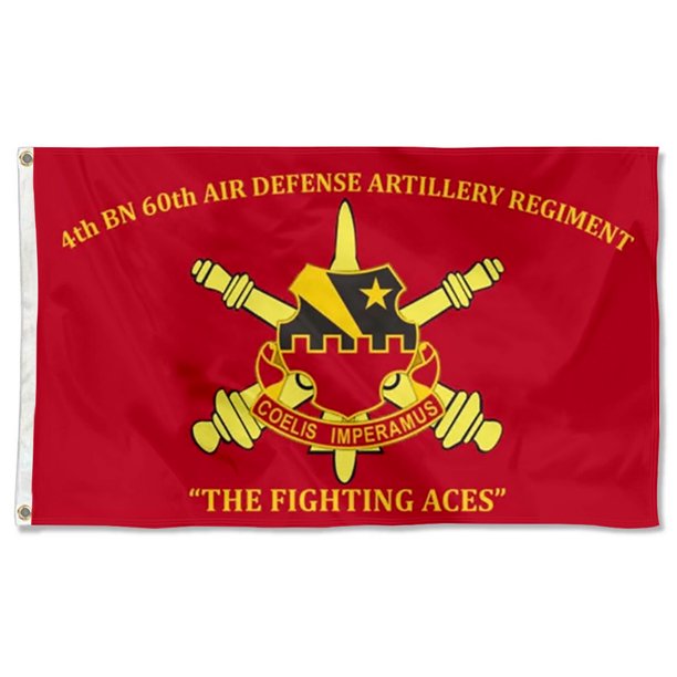 60th Air Defense Artillery Regiment Flag 3x5Feet Military Banner with 2