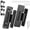 Black, variant on Hidden Door Hinges, 2Pack Adjustable Heavy Duty Concealed Hinges 110Lbs Load-Bearing Invisible Hinge Hidden Hinges for Secret Doors, Bookcase, Shelf & Murphy Door Hinge Kit