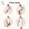 thumbnail image 3 of Baby Swaddle Sleep Sacks 3-Pack Organic KeaBabies (Sage), 3 of 9