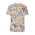 thumbnail image 3 of Balery Trendy Floral Design Baseball Jersey for Men Casual Button Down Shirts Short Sleeve Active Team Sports Uniform-X-Large, 3 of 9