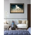 thumbnail image 2 of DECORARTS - Prancer in the Sand Wild Animal Wall Art. Giclee Prints on Acid Free Cotton Canvas Matching with Solid Wood Frames. Total Size w/Frame: 32.6x22.6", Ready to Hang., 2 of 6
