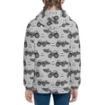 thumbnail image 6 of Kdxio Gray Tractor Pattern Kids Boys Girls Zip Up Hoodie 3D Printed Hooded Sweatshirt Hoody Coat with Pocket 7-12 Y-Small, 6 of 6