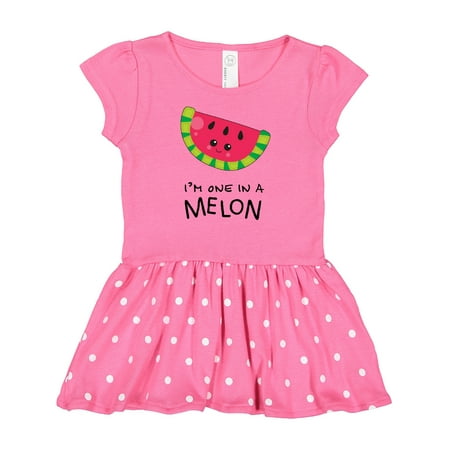 

Inktastic I m One in a Melon Watermelon Humor Gift Baby Girl Dress