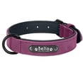 thumbnail image 4 of Pet Artist PU Leather Personalized Dog Collar Soft Padded Custom ID Nameplate Number Engraved S-2XL, 4 of 14