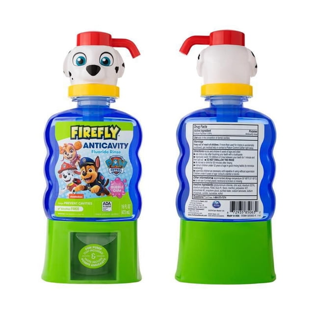 Firefly® Paw Patrol Anti-cavity Fluoride Rinse - Bubble Gum Flavor