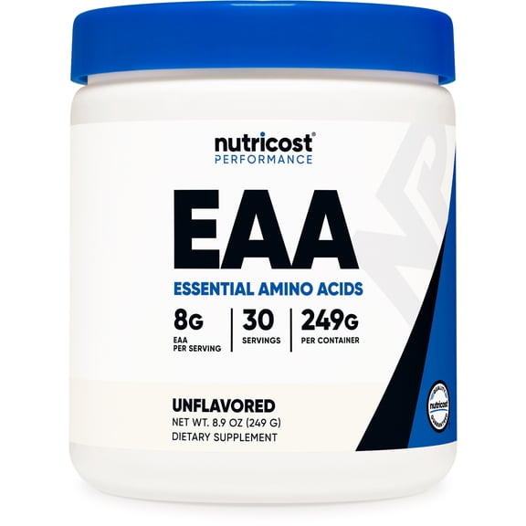 Nutricost EAA Powder 30 Servings (Unflavored) - Essential Amino Acids Supplement
