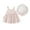 Pink, variant on Odeerbi Toddler Dress Girls Floral Slip Dress Kids Suspenders Princess Dress with Hat Baby Clothes Outfits Pink