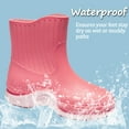 thumbnail image 2 of AUXDIQ Wellington Boots Women Mid-calf Wellies Waterproof Rain Boots Outdoor Garden Shoes Pink 5 UK, 2 of 6