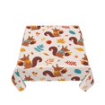 thumbnail image 5 of Wukai Forest Squirrel Nuts Waterproof Tablecloth for Kitchen Dining, Fits Square Tables for 2-4 Seats -60"x60", 5 of 7