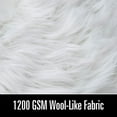 thumbnail image 5 of Lochas Soft Fluffy Rugs Faux Sheepskin Area Rug for Bedroom Living Room Bedside Carpet Nursery Washable Floor Mat,2'x4',White, 5 of 8