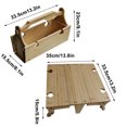 thumbnail image 3 of Cesta de picnic plegable PRETXORVE, cesta de comedor plegable dos en uno, cesta de almacenamiento transformable, 3 of 3