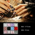 thumbnail image 3 of SUMMIT-Nail Art Studs Kit, 12 grids 8 Colors 3D Charms and Pink Mix White Star Heart Moon Cute Nail Jewels for DIY Decoration, 3 of 14