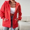 thumbnail image 4 of Sudadera básica para mujer ajuste holgado color sólido manga larga cremallera ropa de calle traje Hugtrwg Para estrenar, 4 of 9