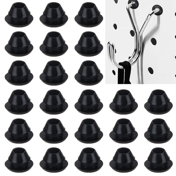 150 pcs Black Pegboard Hook Locks Peg Hole Board Accessories Peg Board Plugs Pegboard Locks