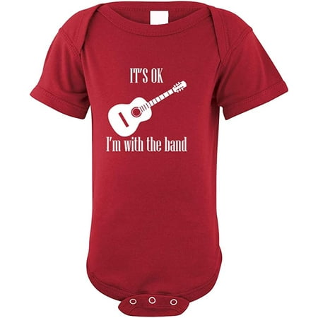 

It S Ok I M With The Band Baby Bodysuit One Piece Garnet 6 Months