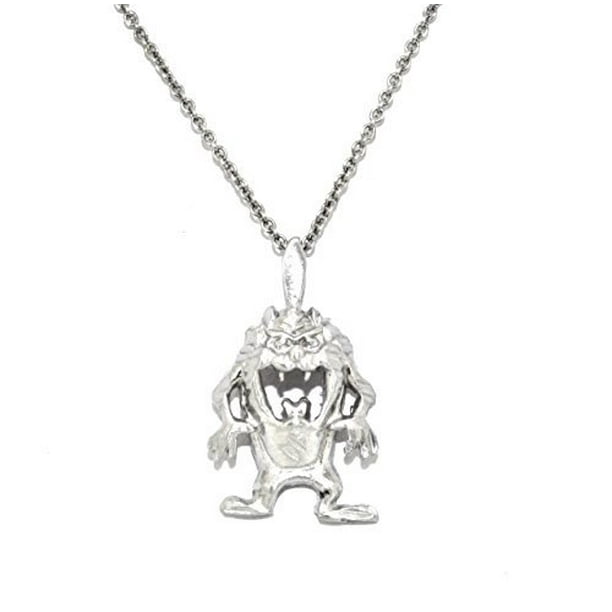 Shin Brothers Jewelers 14k White Gold Tasmania Devil Charm Com - Tasmanian Devil Pendant