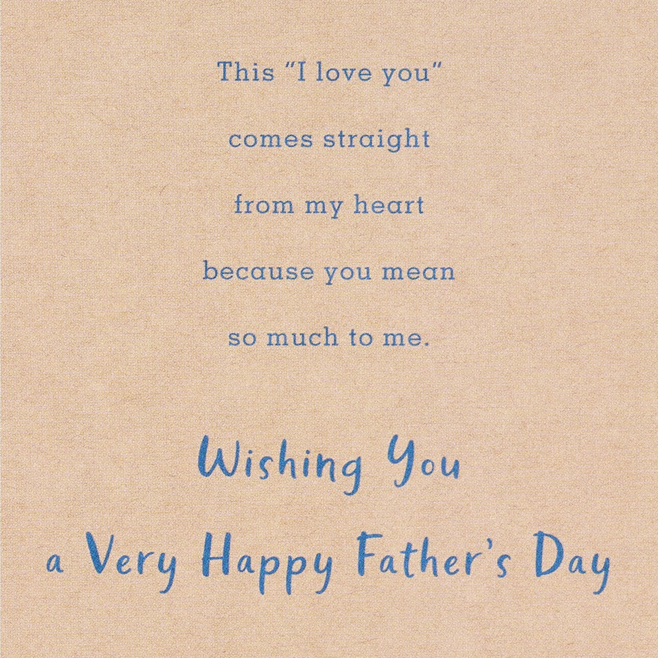 American Greetings Father's Day Card for Dad, Botanical Vine Design with Gold and Blue Foil, Includes Envelope