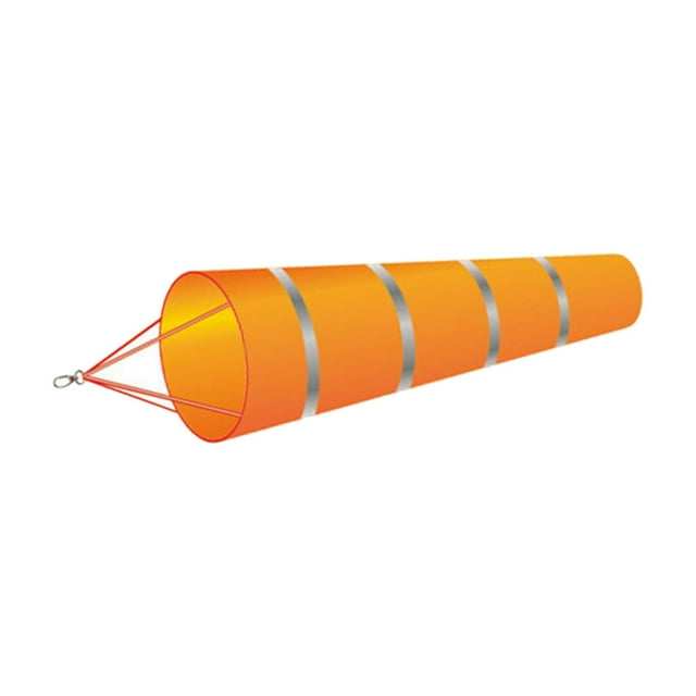Bolsa impermeable Cola para calcetines de medición de dirección del viento naranja y gris