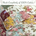 thumbnail image 2 of Country Vintage Farmhouse Multicolor Floral Paisley Patchwork Cotton Queen 3 Piece Quilt Bedding Set, 2 of 7