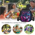 thumbnail image 6 of Jeiento Galaxy Wolf Backpack for Boys Lightweight Bookbag and Lunch Box Set Large Capacity School Bag with Lunchbag Pencil Case 2nd Grade Kindergarten Book Bag 3 in 1 Travel Daypack, 6 of 7
