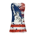 thumbnail image 4 of Itsame 4th of July Outfits for Women Printed Short Top Independence Day Short T-Shirt Sleeve, Round Neck Blue, 4 of 4