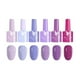 thumbnail image 1 of 6 piezas de pegamento para esmalte de uñas semipermanente Nikou Gel UV colorido, 1 of 13