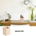 thumbnail image 5 of Raindrops Beige Wood Container for Pencil Holding Single Compartment Design Smooth Surface Eco Friendly Storage Box 2 Pcs, 5 of 8