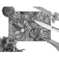 thumbnail image 2 of Carolines Treasures 8953LCB Grey Canvas Abstract Crabs Glass Cutting Board- Large, 2 of 2