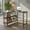 Rustic Brown, variant on Demi Bonn 360° Rotating Computer Desk with 2-Tier Storage Shelves, Small Home Office Desk Study Writing Table, Beige