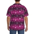 thumbnail image 3 of Kdxio Men's Hawaiian Shirt for Men Short Sleeve Shirt Snowflakes And Christmas Summer Casual Holiday Beach Button Down T-Shirts, 3 of 5
