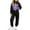 Black and Purple - Ghost, variant on DISNIMO Girls 2 Pcs Tracksuit Skeleton Cat Printed Zip Up Girls' Jacket Track Pants Set with Pockets Halloween Hip Hop Dance Clothes, 4-13 Years