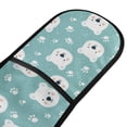 thumbnail image 2 of Dailycode Double Sided Oven Mitt with Loop Heat Resistant Kitchen Long Potholders 7" x 35" White Bear Face and Paw, 2 of 6