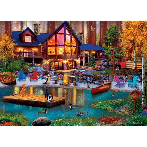 MasterPieces 1000-Piece Cabin in the Cove Interlocking Jigsaw Puzzle