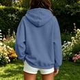 thumbnail image 4 of Yutgune Womens Zip Up Hoodie Y2K Oversized Zip Up Hoodie Women Long Sleeve Pocket Casual Sweatshirt, 4 of 9