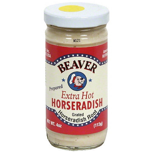 Beaver Brand Extra Hot Horseradish, 4 oz (Pack of 12) by Generic