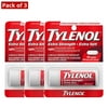 Tylenol Extra Strength Travel Size For Pain Relief, Headache Relief, and Reducing Fever, 500 mg Acetaminophen 10 eZTABS - Pack of 3