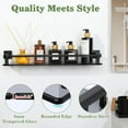 thumbnail image 4 of Bathroom Shelves,Matte Black Glass Shelf for Bathroom, Modern Floating Shelves,20 inch, 4 of 13