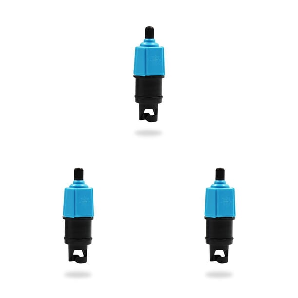 Kenally Adaptador de válvula de aire Tablero de paleta Adaptadores de bomba inflable Remo reemplazable Bicicleta de kayak reutilizable Type1 NO1